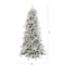 7.5ft. Pre-Lit Flocked Livingston Fir Artificial Christmas Tree with Pinecones and Clear Warm LED Lights